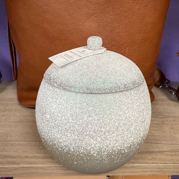 Frasier Fir Flocked Novelty Statement Candle NWT 🌲❄️ - Picture 2 of 7